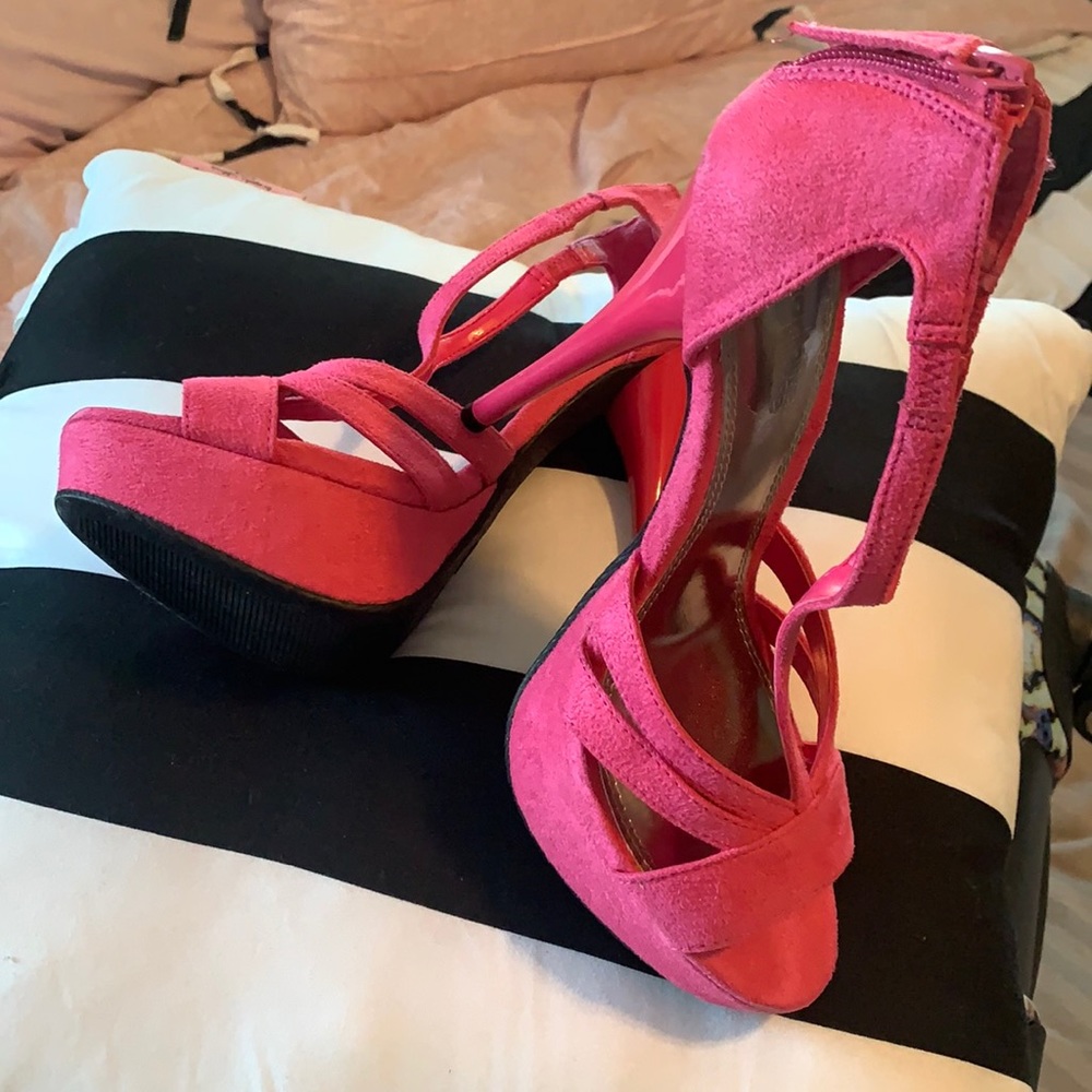 Pretty in Pink Platform Stilettos